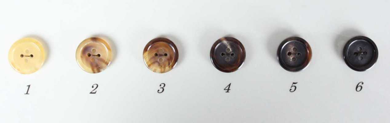 モルツ Botones de auténtico cuerno de búfalo para trajes y chaquetas