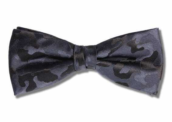 PBF-1 Pajarita azul marino con estampado de camuflaje hecha con tejido Pentagono