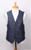 VANNERS-V-042 VANNERS Chaleco Textil De Tres Vías Glen Plaid Azul Marino