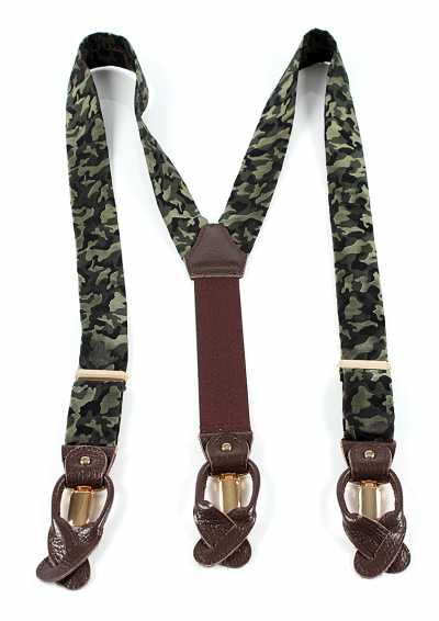 PSR-2 Tirantes verdes de camuflaje de tela Pentagono usados