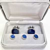 E-4 Puños Y Tachuelas Recubiertos De Color Azul Marino[Accesorios Formales] Yamamoto(EXCY) Subfoto