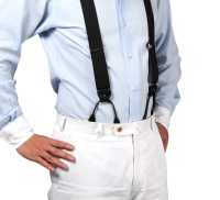 AT-BLACK-XL Albert Thurston Tirantes Sin Patrón Negro 2vías Tipo XL Tamaño[Accesorios Formales] ALBERT THURSTON Subfoto