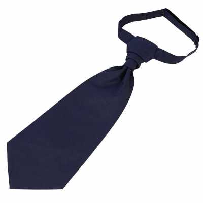 YT-304 Corbata ascot de seda japonesa (corbata europea), estampado komon, azul marino