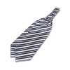 VAS-51 VANNERS Corbata ascot de seda, azul marino a rayas