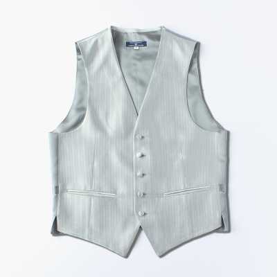 VANNERS-V-47 VANNERS Chaleco formal espiga plata