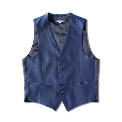 VANNERS-V-48 VANNERS Chaleco formal de espiga azul marino