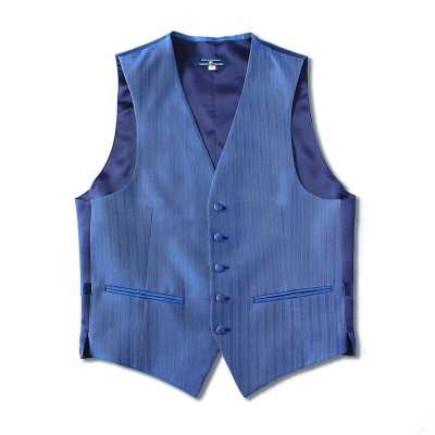 VANNERS-V-49 VANNERS Chaleco formal azul espiga
