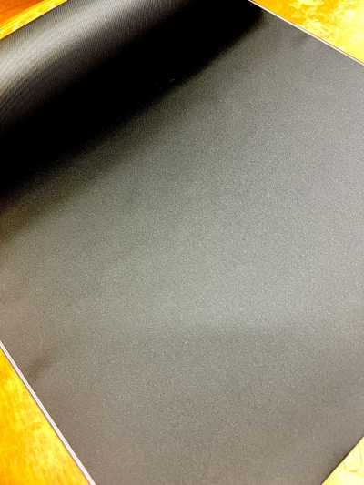 106 Tela para vistas de tejido mixto de doble cara, fabricada en Japón, negra