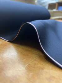 107 Chal De Doble Cara De Tejido Mixto Hecho En Japón Con Etiqueta De Seda Azul Oscuro[Textil] Yamamoto(EXCY) Subfoto