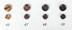 WT481 Botones auténticos de cuerno de búfalo para trajes y chaquetas