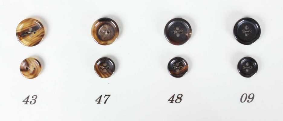 WT481 Botones auténticos de cuerno de búfalo para trajes y chaquetas