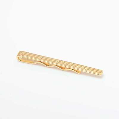 CO-T03-GD CODIS MAYA Pasador de corbata rayado dorado