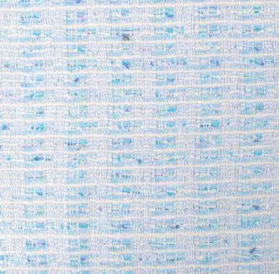Z7565 Tejido LINTON Linton Tweed de fabricación británica Azul claro × Blanco