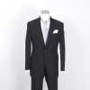EFW-BKS Italia CHRRUTI Textil Usado Vestido Formal Traje Negro