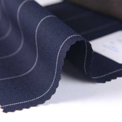 EMF3703 Masterpiece Collection Savile Row Yarn Count Series Wide Striped Azul Marino[Textil] Miyuki Keori (Miyuki) Foto secundaria