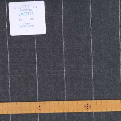 EMF3714 Masterpiece Collection Savile Row Yarn Count Series Wide Striped Grey[Textil] Miyuki Keori (Miyuki) Foto secundaria
