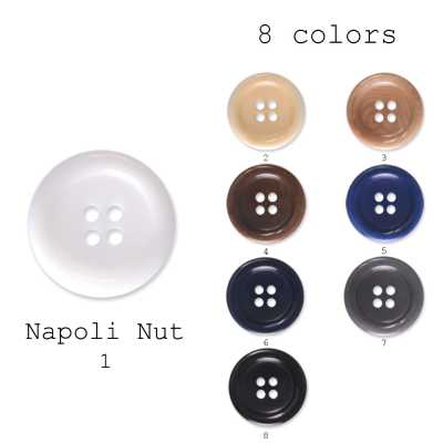 ナポリナット Botón de nuez auténtica fabricado en Italia
