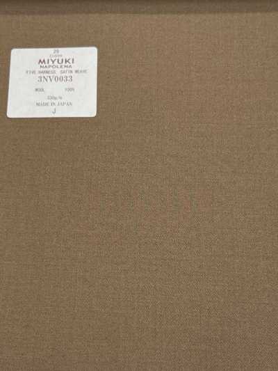3NV0033 MIYUKI Colección estándar ETERNALS tejido satén de cinco lizos marrón liso