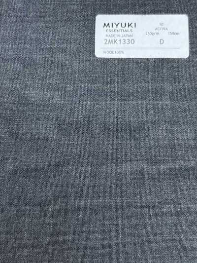 2MK1330 26SS MIYUKI Fabrics ESSENTIALS ACTIVA Gris medio liso