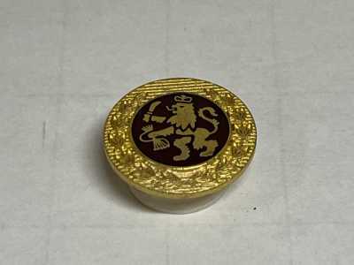 M18 Botón de metal hecho en Japón para trajes y chaquetas, dorado
