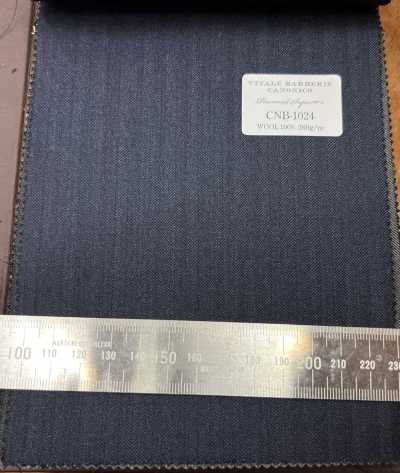 CNB1024 CANONICO Standard Super 110's PERENNIAL raya sombra azul marino
