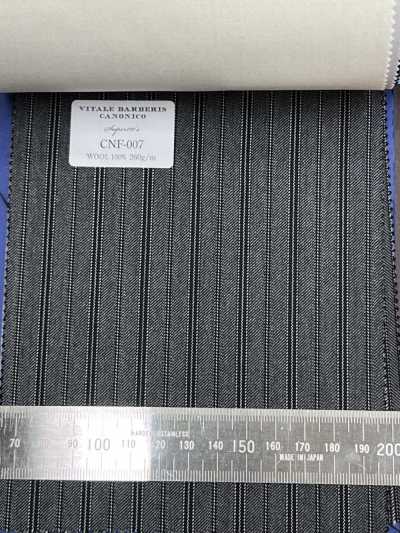 CNF007 CANONICO Standard Super110's Tejido de pana gris para pantalones