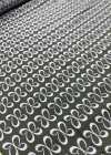 AI-3 Jacquard de seda con motivo de pétalos rosas, negro 【Outlet】