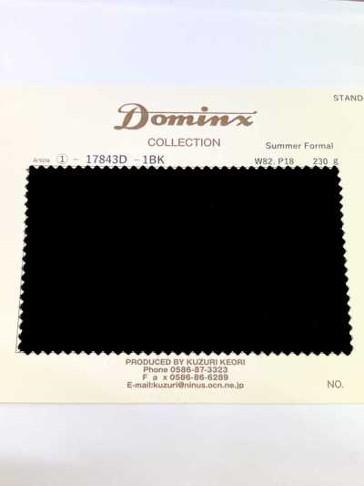 17843D Formal de verano DOMINX (Dominx) Colección estándar lana negro intenso