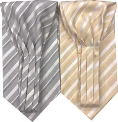 Corbata ascot a rayas Nishijin-ori