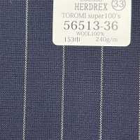 56513-36 25SSHERDREX [TOROMI Super100' Hilo Simple] Toromi Super 100 Raya Azul Marino[Textil] Compañía Kunishima Co., Ltd. Subfoto