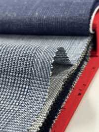 2MK3313 25SS MIYUKI Textile MOTOMACHI Cuadros Azul Claro Fábricas De Lana Miyuki Subfoto