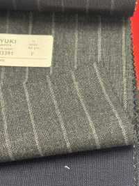 2MN3391 25SS MIYUKI Textile GINZA Raya Gris Cielo Carbón Fábricas De Lana Miyuki Subfoto