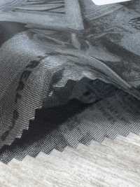 URJ-084 Forro 100% Cupro Italiano Estampado Periódico Y Rosas Monocromáticas[Recubrimiento] TCS Subfoto