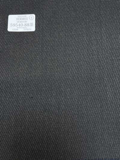 59540-88 26AW HERDREX [MOKUORI] Sarga Kersey marrón oscuro de lana antiolor Mokuori