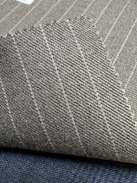 59542-77 25AW HERDREX [MOKUORI] Desodorante De Lana Con Rayas De Lápiz Marrón Mokuori[Textil] Compañía Kunishima Co., Ltd. Subfoto