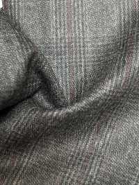 59545-85 25AW HERDREX [Lana Molida Con Siro] Lana Molida Con Siro, Color Marrón Glen Check[Textil] Compañía Kunishima Co., Ltd. Subfoto