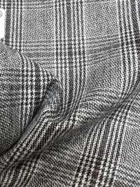 59545-92 25AW HERDREX [Lana Molida Con Siro] Lana Molida Con Siro, Color Gris Claro, Cuadros Glen[Textil] Compañía Kunishima Co., Ltd. Subfoto