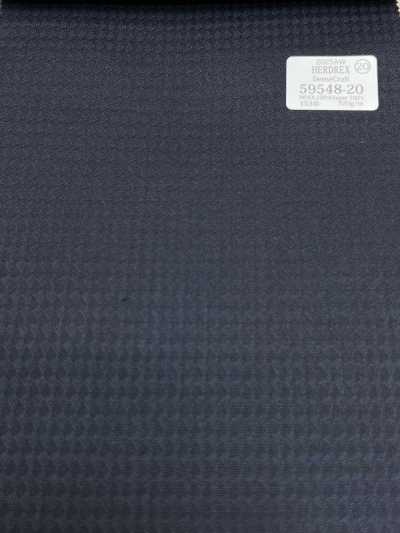 59548-20 26AW HERDREX [Dense Craft] Patrón tejido de cuadros azul marino Dense Craft