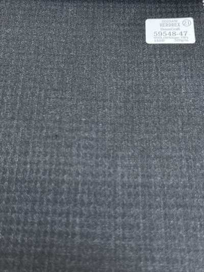 59548-47 26AW HERDREX [Artesanía densa] Patrón tejido de cuadros gris