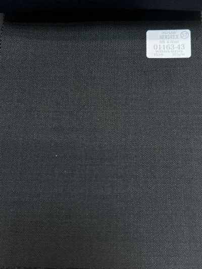 01163-43 25AW HERDREX [Seda y lana] Seda y lana gris carbón liso