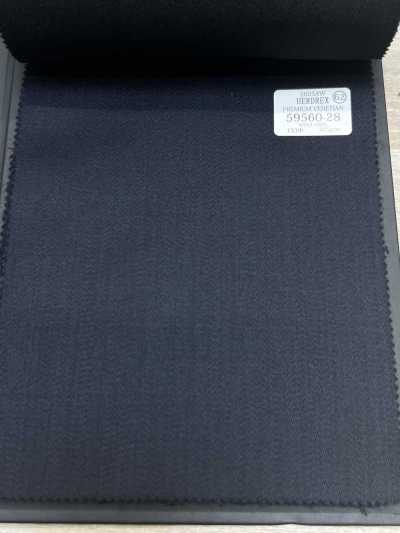 59560-28 26AW HERDREX [PREMIUM VENETIAN] Veneciano premium azul marino oscuro liso