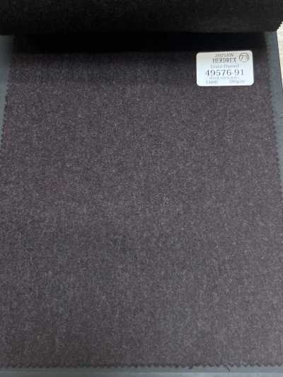 49576-91 26AW HERDREX [Grace Flannel] Grace Flannel Marrón claro liso
