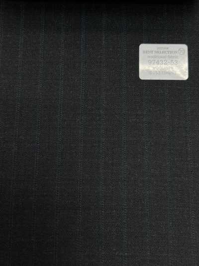 97432-53 26AW MEJOR SELECCIÓN [tejido tradicional] Tejido tradicional a rayas gris carbón