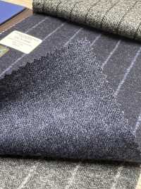 55CN5506 CANONICO JERSEY DE FRANELA PEINADA AZUL MARINO CON RAYAS DE TIZA[Textil] CANÓNICO Subfoto