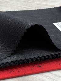 5MK0182 MIYUKI EVER WOOL Rayas Carbón Cielo Gris[Textil] Fábricas De Lana Miyuki Subfoto