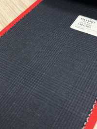 5ML0365 MIYUKI EVER WOOL Glen Check Azul Marino[Textil] Fábricas De Lana Miyuki Subfoto