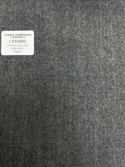 CANONICO franela estándar Super120's gris medio liso