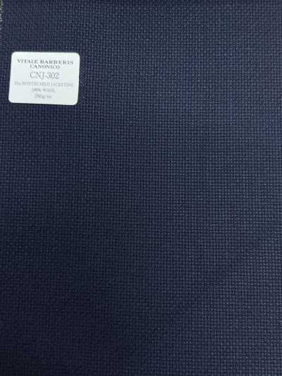 CNJ302 CANONICO Classic 21μ MONTECARLO para chaquetas Hopsack azul marino oscuro liso