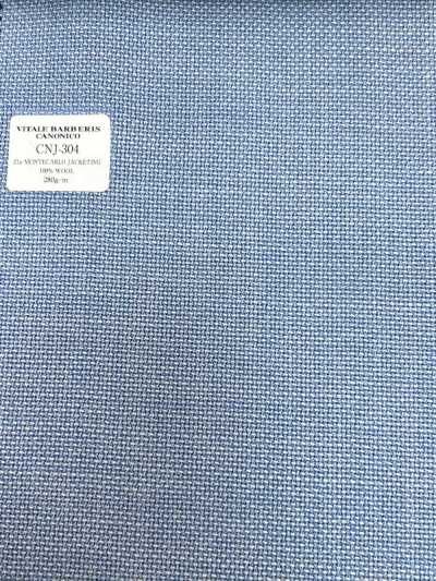 CNJ304 CANONICO Classic 21μ MONTECARLO para chaquetas, tejido hopsack azul liso