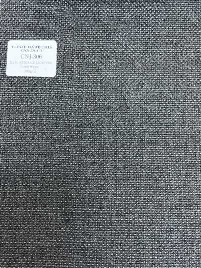 CNJ306 CANONICO Standard 21μ MONTECARLO tejido para chaquetas Hopsack gris liso
